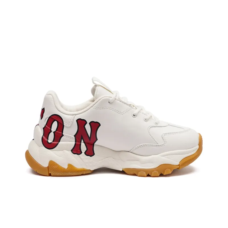 MLB Big Ball Chunky P Mega Wear Resistant Low Top Chunky Sneakers Unisex White Red-1