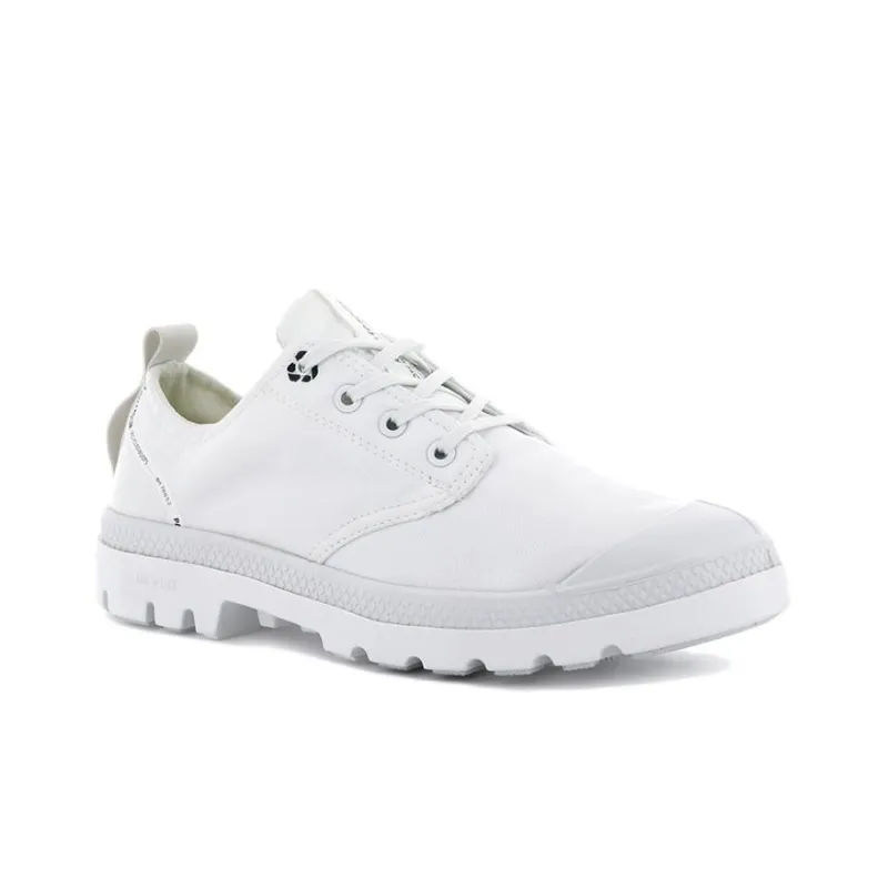 Palladium Pampa Wear-resistant And Waterproof Low-Top Canvas Shoes Unisex White-2