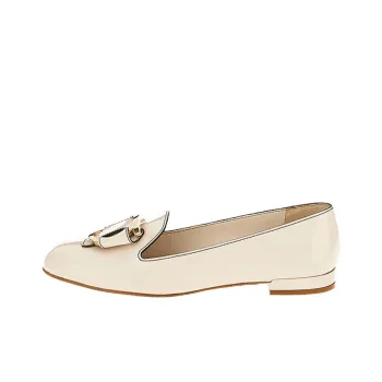 FERRAGAMO GANCINI Loafers Women's White