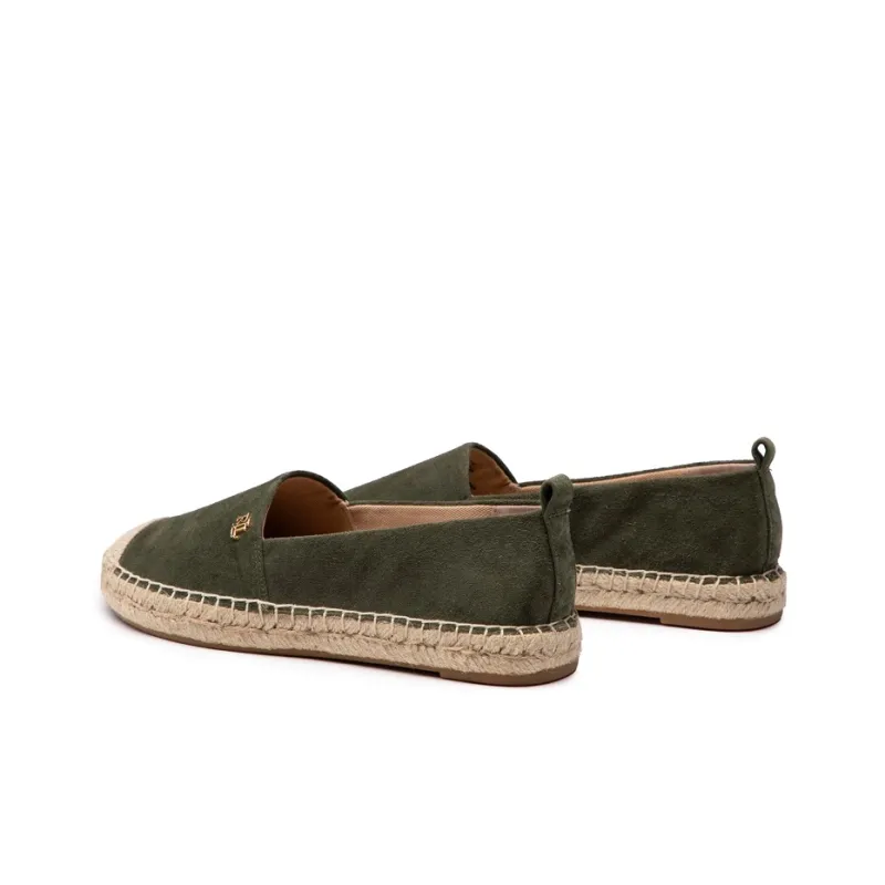 Polo Ralph Lauren Flat Shoes Women's Green-2