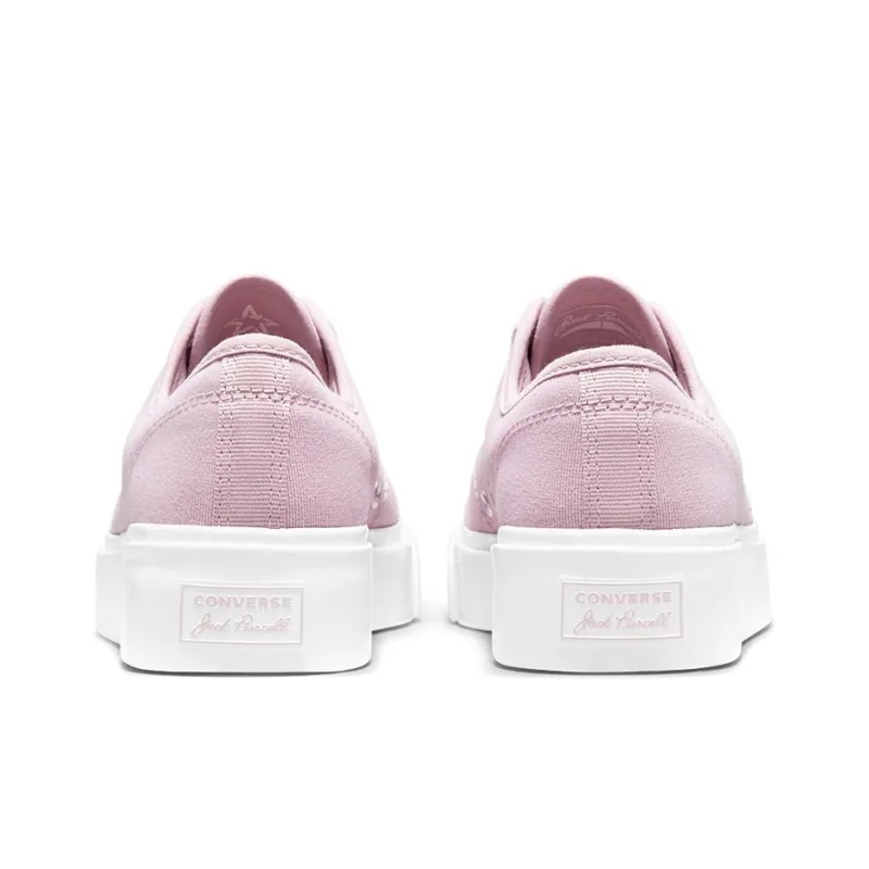 Converse Jack Purcell Jackie Hybrid Texture Low Top Anti-Slip Wear-Resistant Low-Top Canvas Shoes Women's Pink-4
