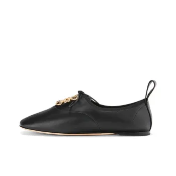 LOEWE Anagram Flat Shoes Women's Black