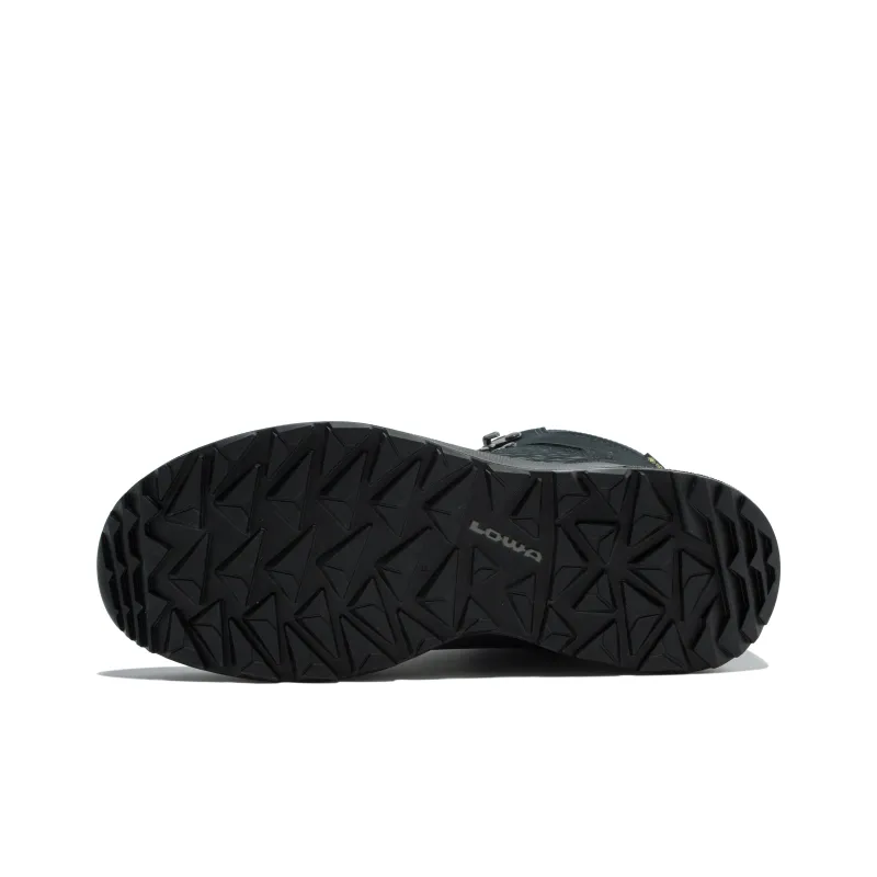Lowa Locarno GTX Anti Slip Wear Resistant Mid Top Outdoor Shoes Men's Black-6