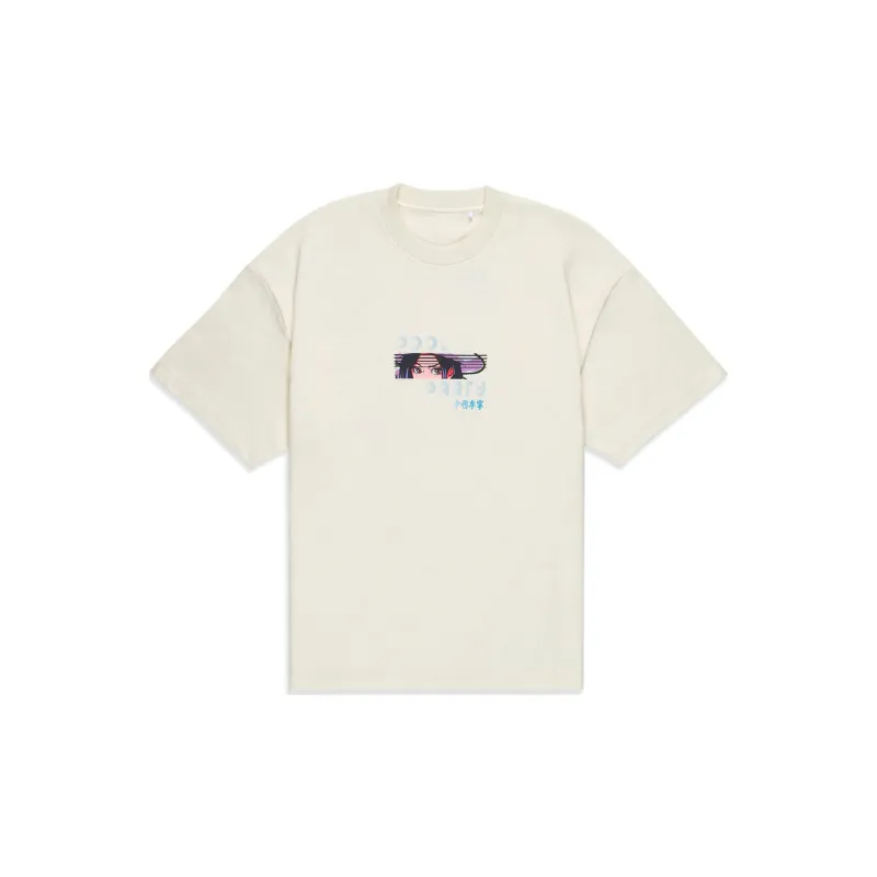 LiNing Li Ning X League Of Legends Pool Party Co branded Series T Shirts Unisex Ecru-1