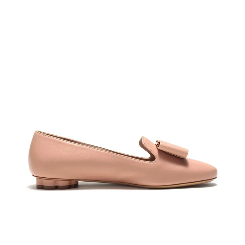 FERRAGAMO Sarno Collection Flat Shoes Women's Nude Pink-1
