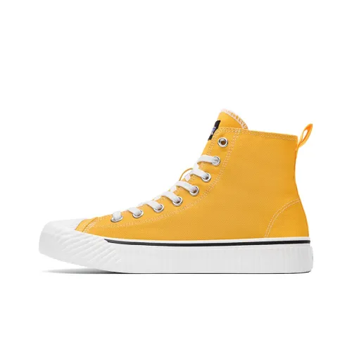 Dickies Canvas Shoes Unisex High-Top Earth Yellow