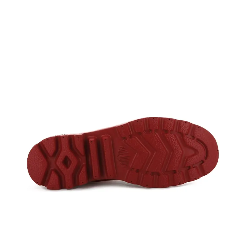 Palladium Pampa Lite Overlab Anti-Slip And Wear-Resistant Breathable High-Top Canvas Shoes Unisex Red-5