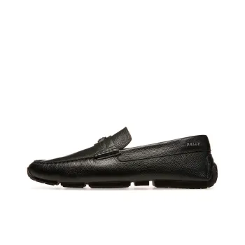 BALLY Logo plaque Detail Loafers