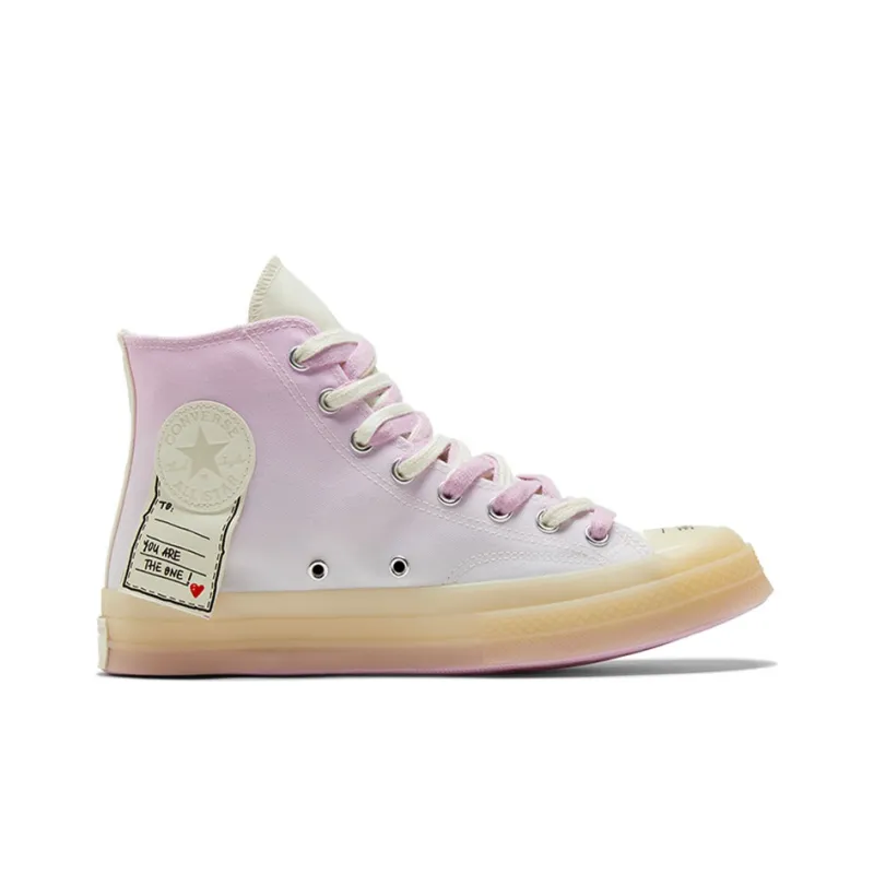 Converse 1970s Chuck Taylor All Star Wear Resistant High Top Canvas Shoes Unisex Pink-1