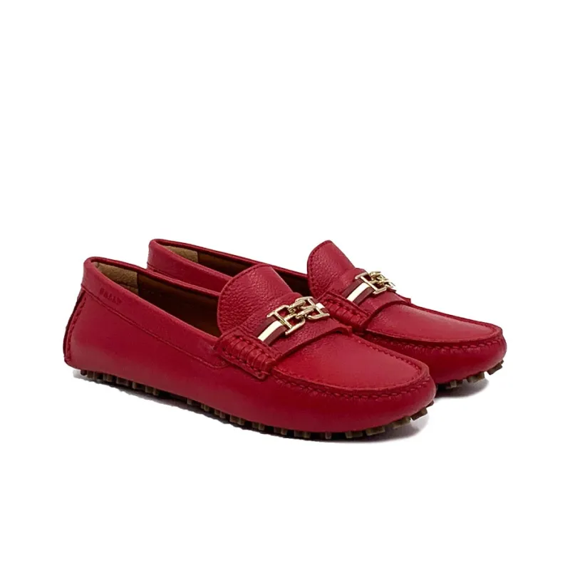 BALLY Casual Single Shoes Women's Red-3