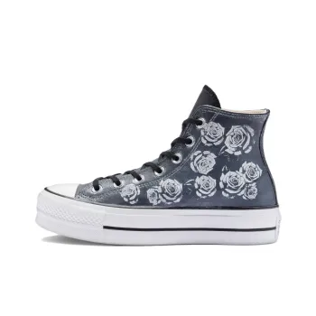 Converse Chuck Taylor All Star Lift Platform Leather Rose Garden 'Gray White'