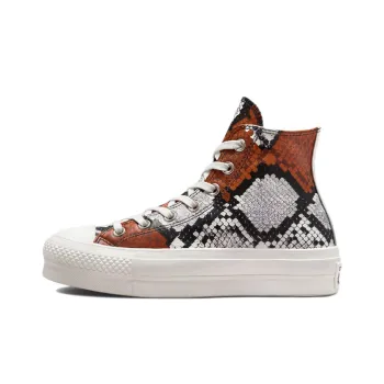 Chuck Taylor All Star Women's Converse Platform 'Authentic Glam Orange Snakeskin' Women's