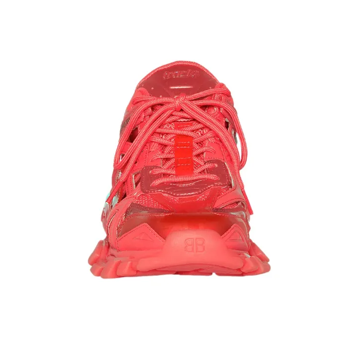 Balenciaga Track.2 Clear Sole Red-3