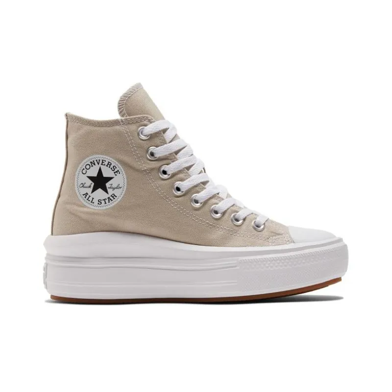 Converse Chuck Taylor All Star Move Platform Hi Beach Stone Women's-1