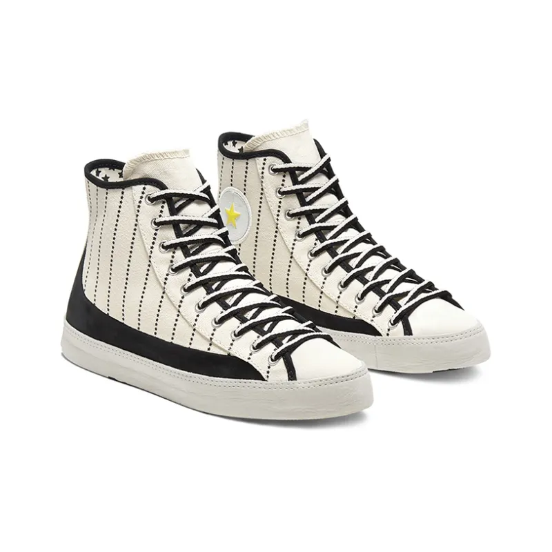 Converse Chuck Taylor All Star Sasha High Slip Resistant High Top Canvas Shoes Unisex Black White-2
