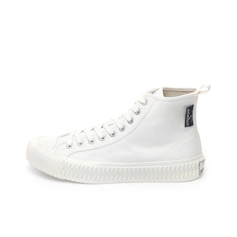 Excelsior Canvas Shoes Unisex High Top White-0