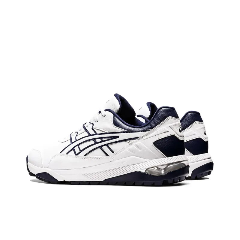Asics Gel-Preshot Cushioning Anti-Slip And Wear-Resistant Low-Top Golf Shoes Men's White Blue-3