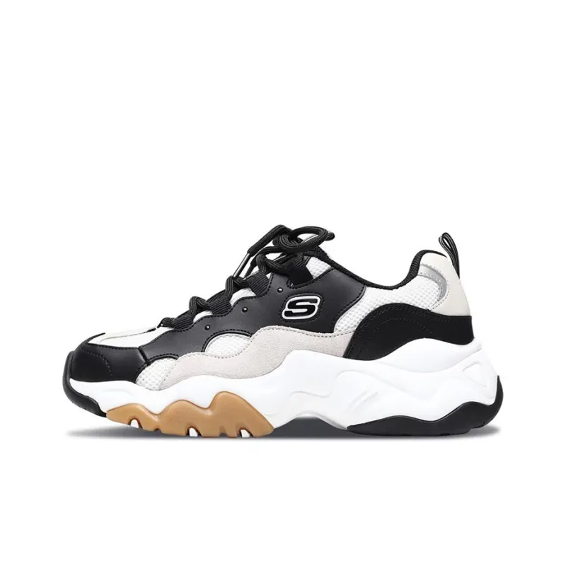 Skechers D'Lites 3.0 'Black White Graybrown'-0