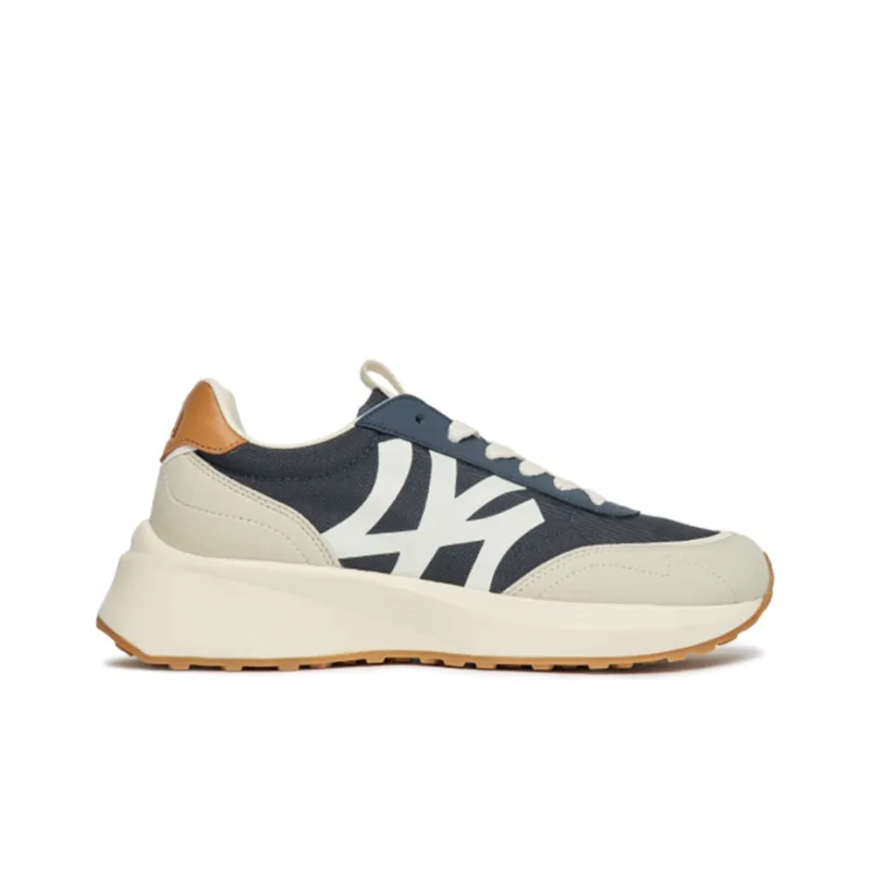 MLB Chunky Jogger Cushioning, Slip Resistant, And Abrasion Resistant Low Top Chunky Sneakers Unisex Blue White-1