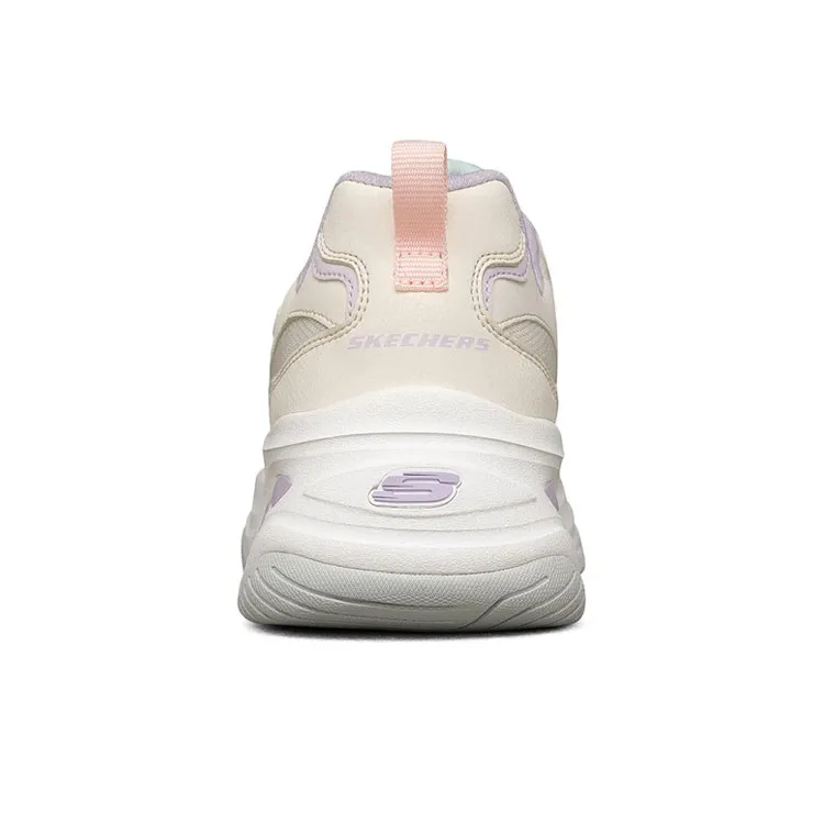 Skechers D Lites 4.0 Panda Flatform Low Chunky Shoes White Women's-2
