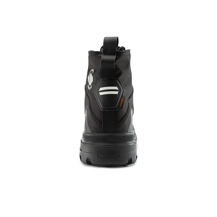 Palladium Pampa Anti-Slip Wear-Resistant Waterproof And Breathable High-Top Canvas Shoes Men's Black-2