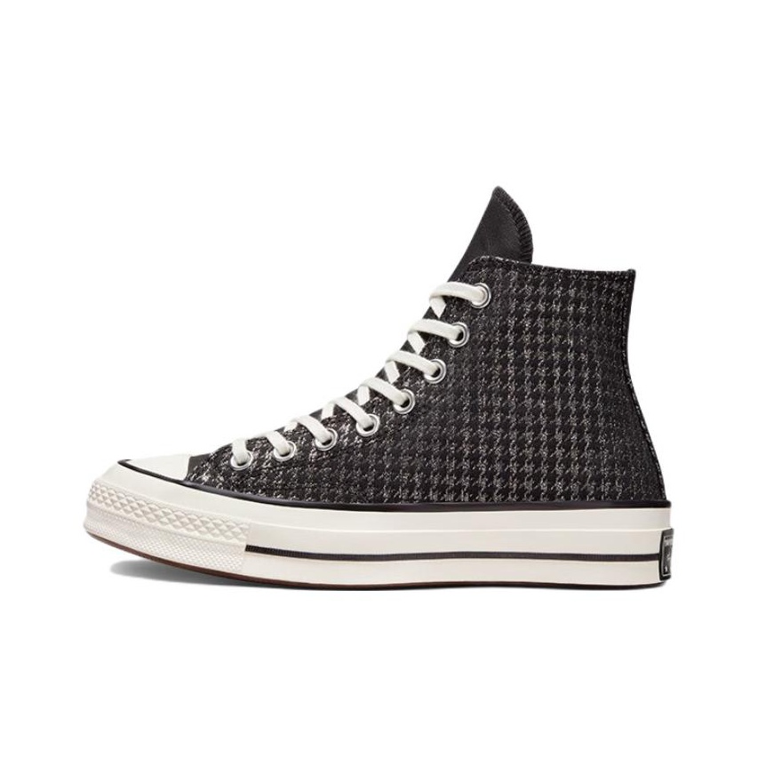 Converse Chuck 70 Women s High Houndstooth Shine Black POIZON