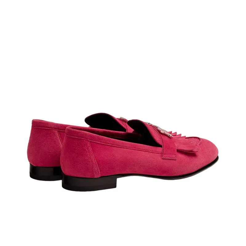 HERMES Royal Loafers Women's Pink-4