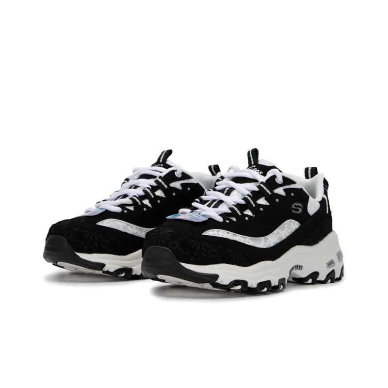 Skechers DLites 1.0 'Black White' Women's-2