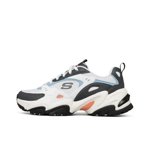 Skechers Stamina V2 Low Running Shoes White/Black Women's