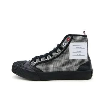 THOM BROWNE Canvas Shoes Women's High Top Black
