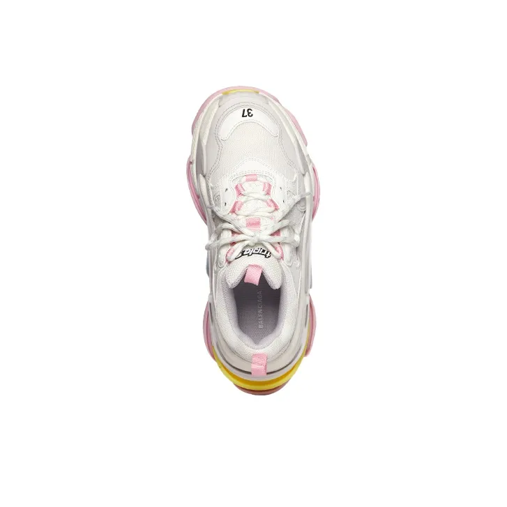 Balenciaga Triple S White Yellow Women's-3