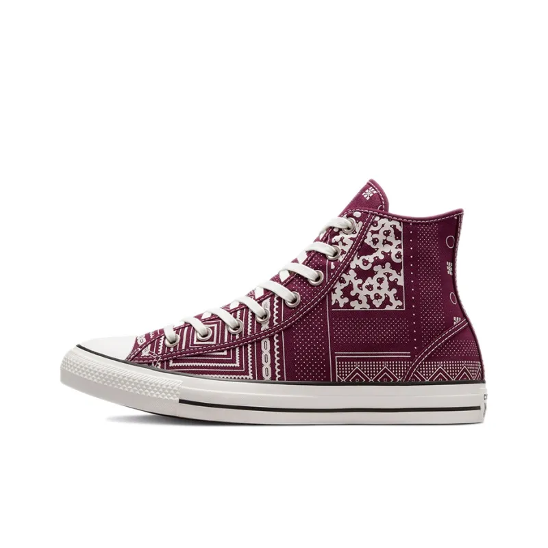 Converse Chuck Taylor All Star High 'Geometric Patchwork - Deep Bordeaux'-0