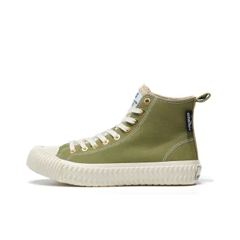 Excelsior Canvas Shoes Unisex High Top Matcha Green