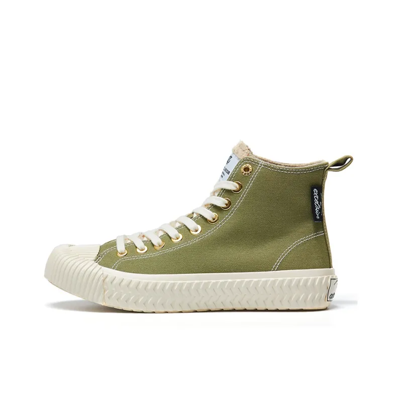 Excelsior Canvas Shoes Unisex High Top Matcha Green-0