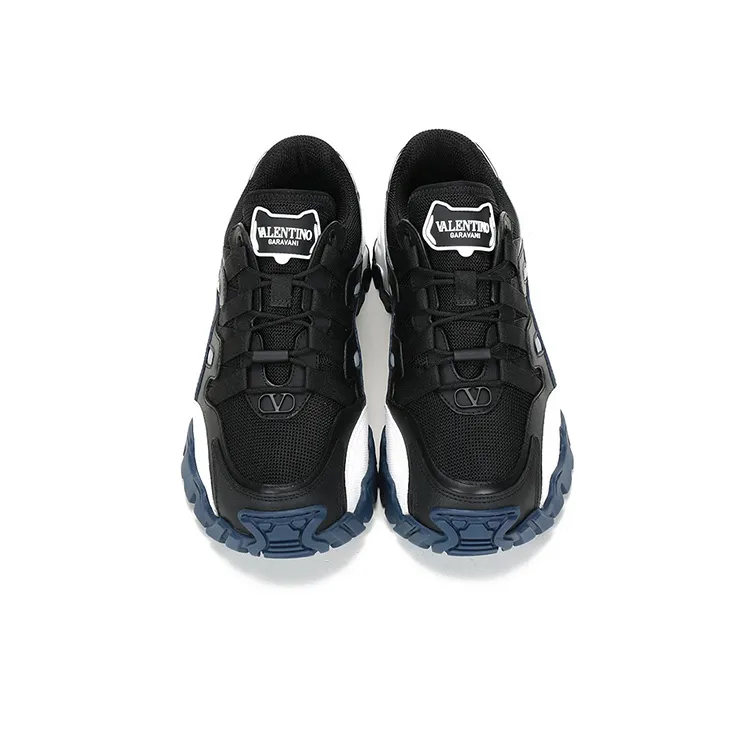 Valentino Climbers Low Top Chunky Sneakers Men's Black Dark Blue-3
