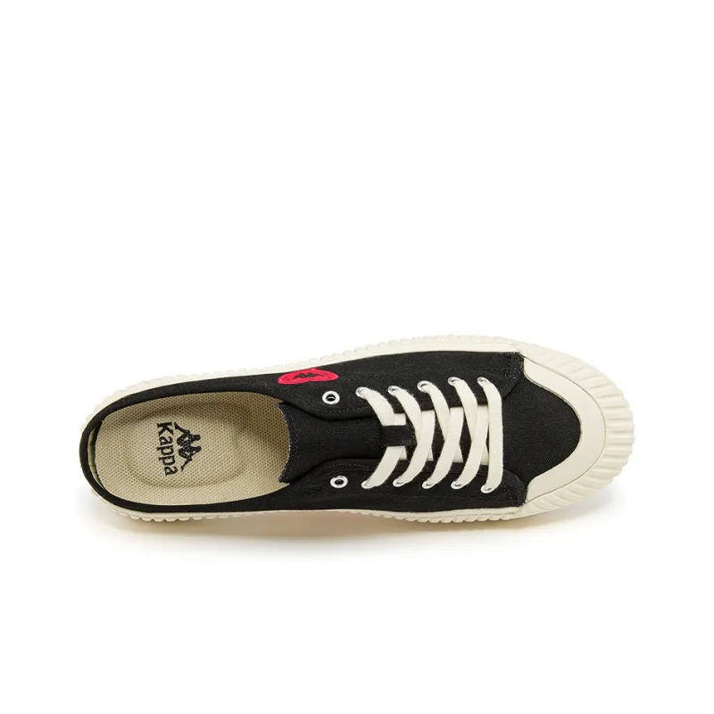 Kappa Coverage Breathable Low Top Canvas Shoes Unisex Black-4