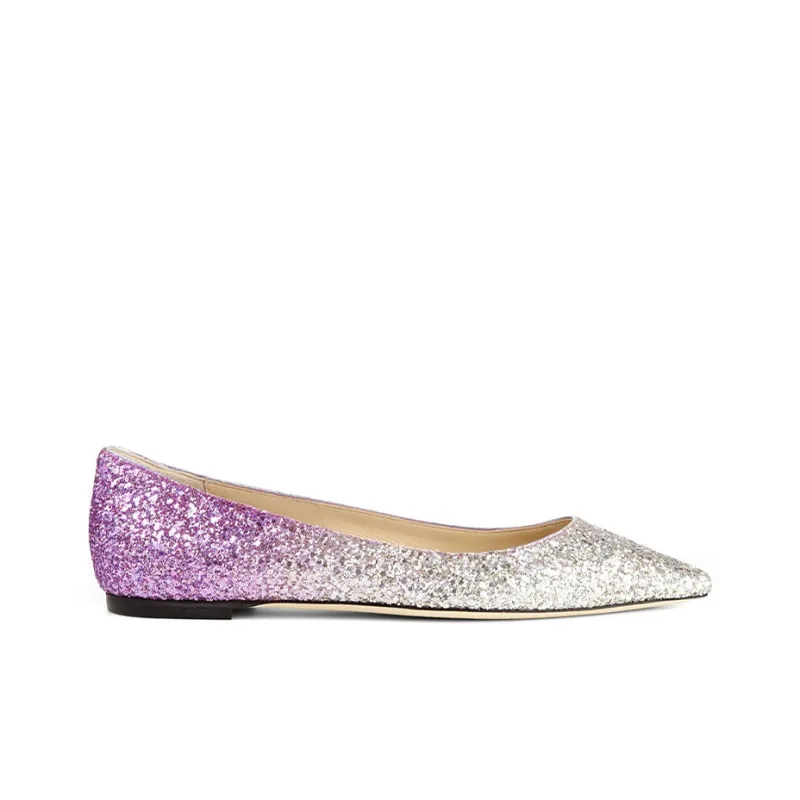 Jimmy Choo ROMY Casual Single Shoes Women's Champagne-1