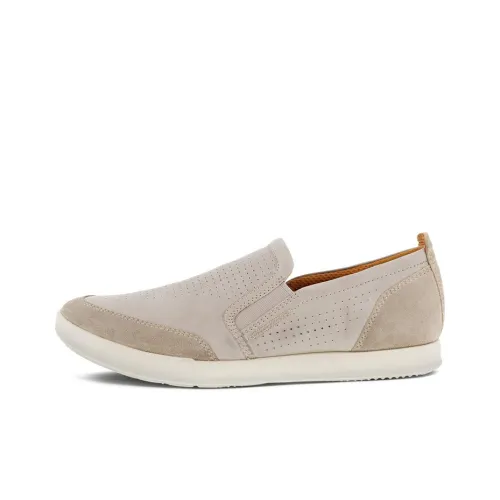 Ecco Men's Casual Shoes Men Low-Top Ecru
