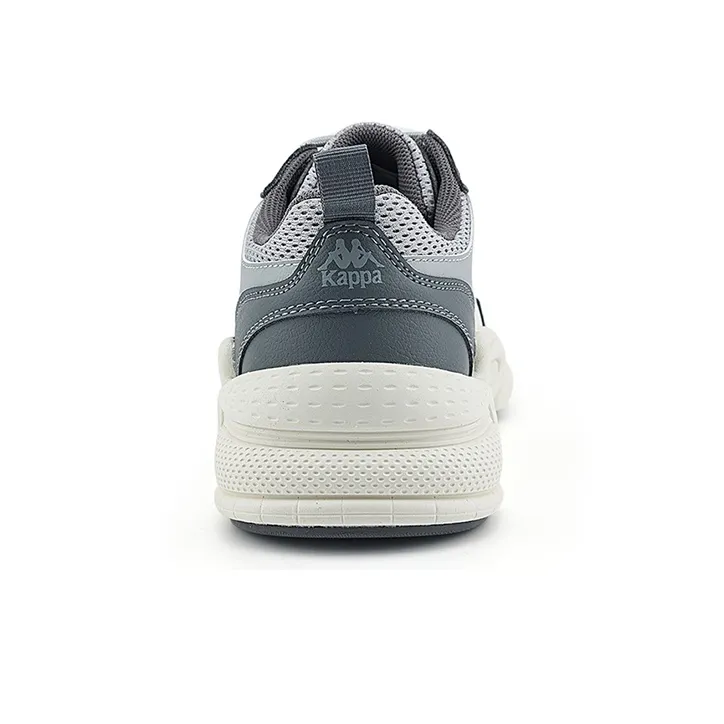 Kappa Anti Slip Wear Resistant Low Top Chunky Sneakers Unisex Gray-5