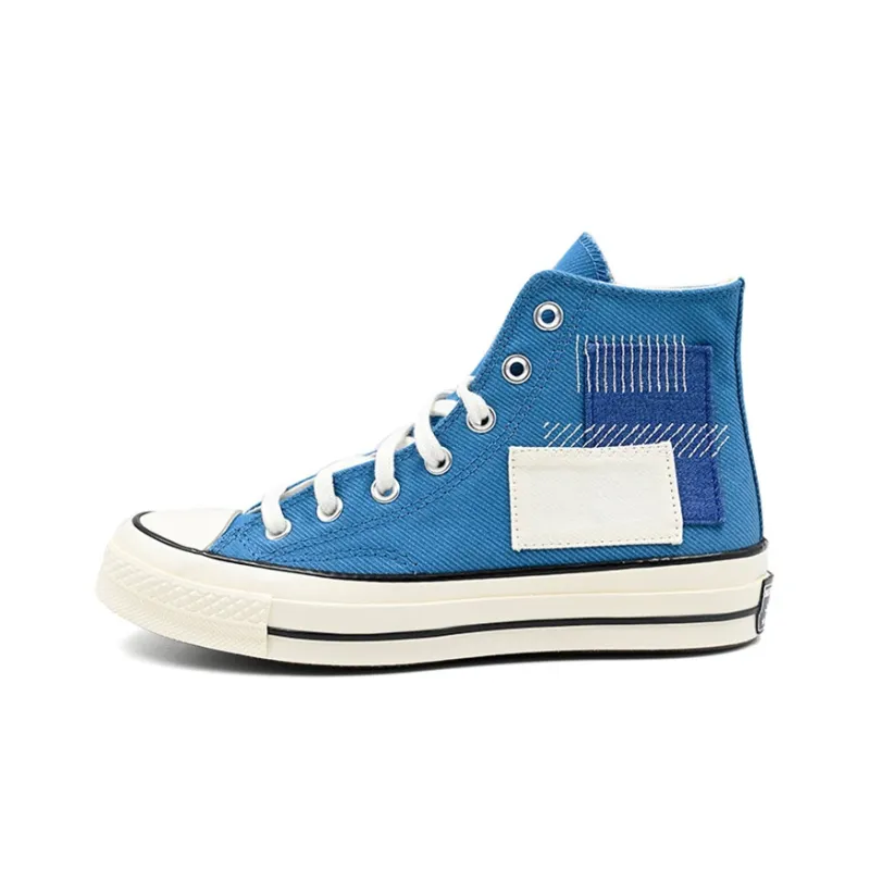 Converse Chuck 70 Wear Resistant High Top Canvas Shoes Unisex Vintage Blue-0