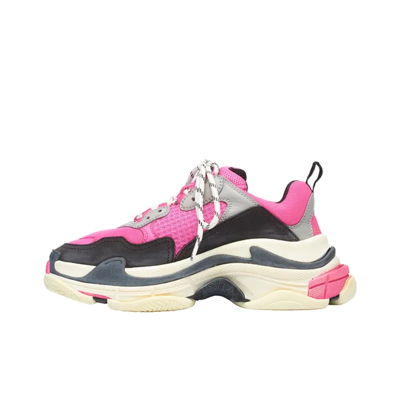 Balenciaga Triple S Neon Pink Women's-0