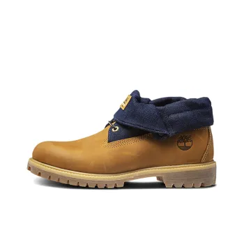 Timberland 6 Inch Premium Roll Top Boots 'Wheat Navy'