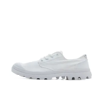 Palladium Pampa Ox Organic Slip Resistant, Abrasion Resistant, Lightweight Low Top Canvas Shoes Unisex White
