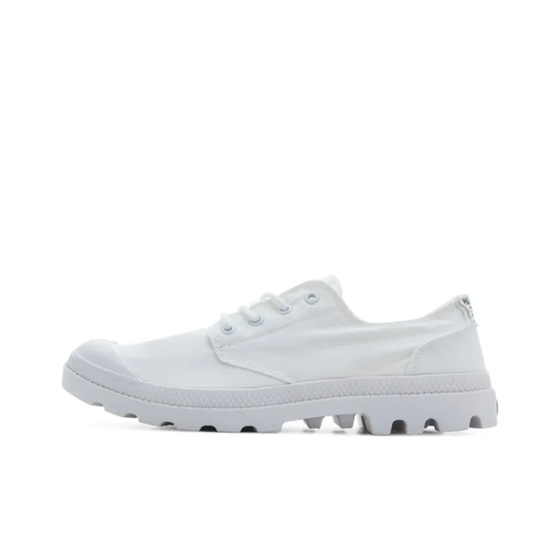 Palladium Pampa Ox Organic Slip Resistant, Abrasion Resistant, Lightweight Low Top Canvas Shoes Unisex White-0