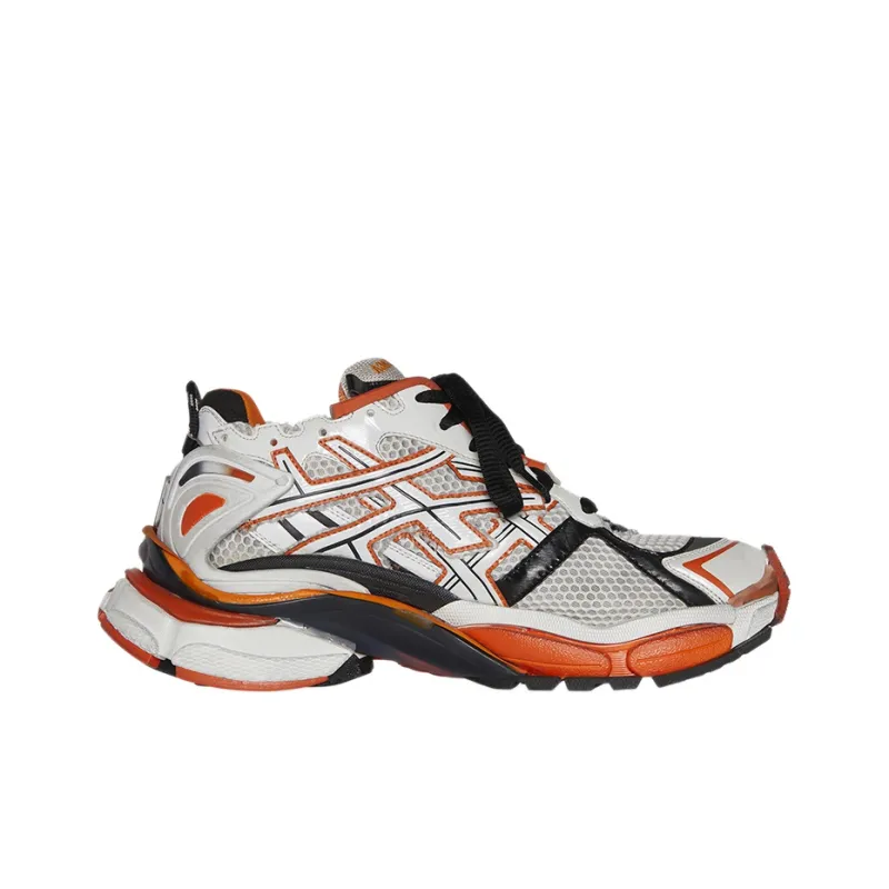 Balenciaga Runner Sneakers 'White Orange Black'-1