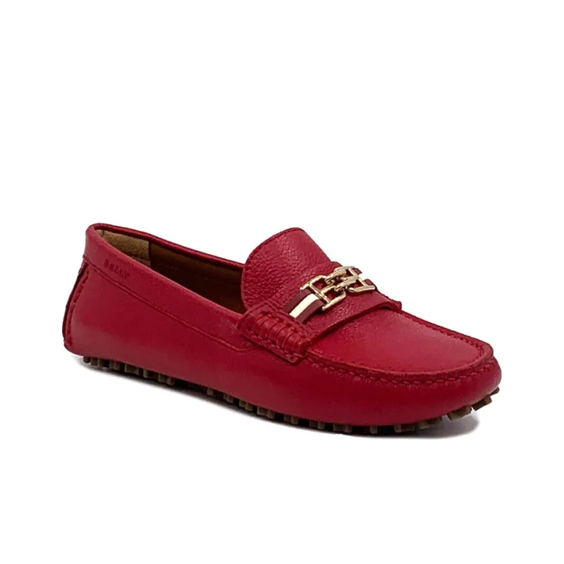 BALLY Casual Single Shoes Women's Red-2