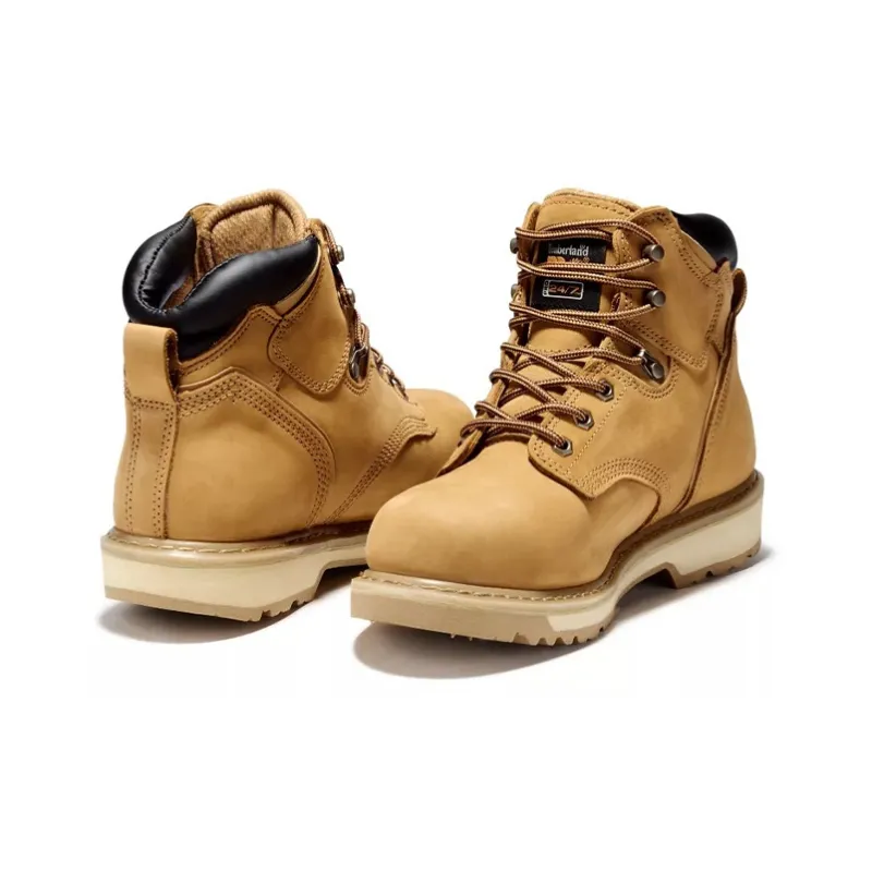 Timberland Pro Pit Boss 6 Inch Steel Toe Boot 'Wheat'-3