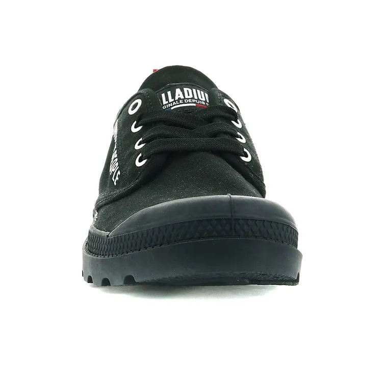 Palladium Pampa Oxford Uniform Of The Slip Resistant, Abrasion Resistant, Breathable Low Top Canvas Shoes Unisex Black-3