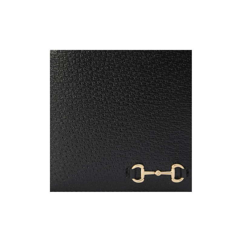 GUCCI Leather Coin Purses Wallets Men's Black-5