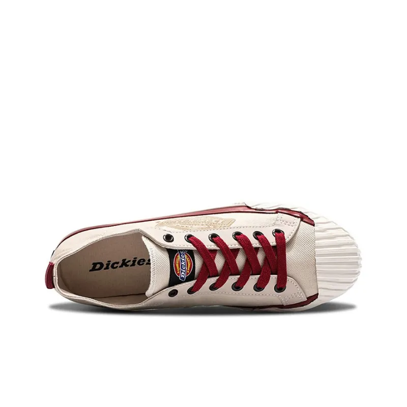 Dickies Abrasion Resistant Slip Resistant Low Top Canvas Shoes Unisex Army Beige-2